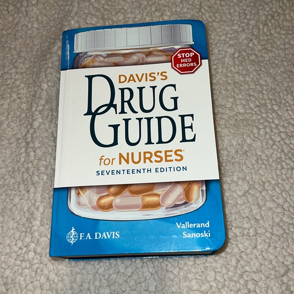Davis’s Drug Guide for nurses 17th edition by vallerand and sanoski